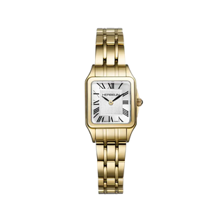 Michel Herbelin Watches Herbelin Ladies Gold PVD 18.6mm Mini Luna Quartz Watch 3303026