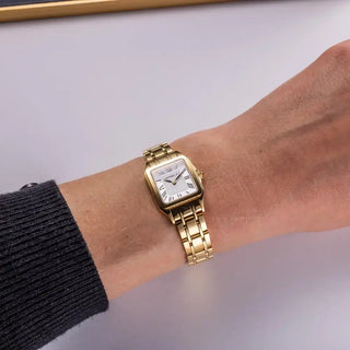 Michel Herbelin Watches Herbelin Ladies Gold PVD 18.6mm Mini Luna Quartz Watch 3303026