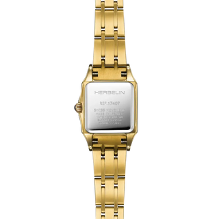 Michel Herbelin Watches Herbelin Ladies Gold PVD 18.6mm Mini Luna Quartz Watch 3303026