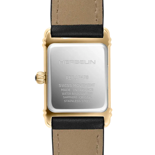 Michel Herbelin Watches Herbelin Ladies Gold PVD 20mm Art Déco Quartz Watch 3304005