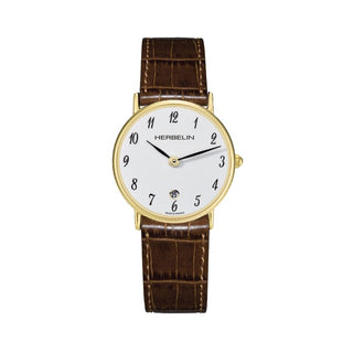 Michel Herbelin Watches Herbelin Ladies Gold PVD 26mm Classique Quartz Watch 3302003