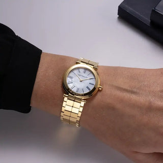 Michel Herbelin Watches Herbelin Ladies Gold PVD 32mm Newport Slim Quartz Watch 3303028