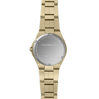 Michel Herbelin Watches Herbelin Ladies Gold PVD 33mm Cap Camarat Quartz Watch 3303025