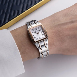 Michel Herbelin Watches Herbelin Ladies Rose Gold Two Tone 24mm Luna Quartz Watch 3305065