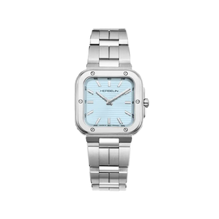 Michel Herbelin Watches Herbelin Ladies Stainless Steel 30mm Cap Camarat Square Arctic Blue Quartz Watch 3307070