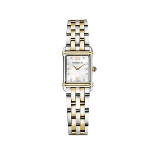 Michel Herbelin Watches Herbelin Ladies Two Tone 20mm Art Deco Quartz Watch 3305063