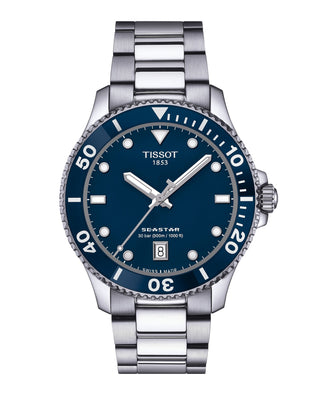 Tissot 40mm Seastar 1000 Stainless Steel Blue Quartz Watch