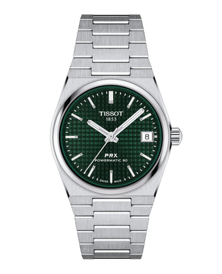 Tissot 35mm PRX Powermatic 80 Stainless Steel Green Automatic Watch