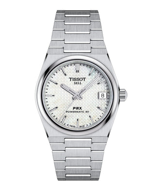 Tissot 35mm PRX Powermatic 80 Stainless Steel Mother-of-Pearl Automatic Watch