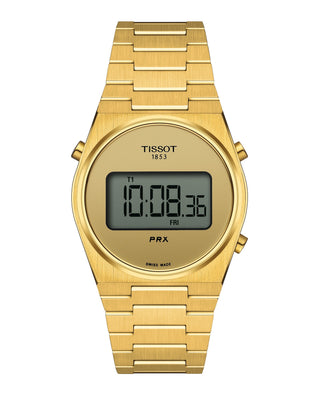 Tissot 35mm Yellow Gold Plated PRX Digital Quartz Watch