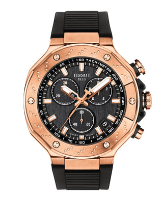 Tissot 30mm Rose Gold Plated T-Race Chronograph Quartz Watch