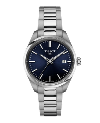 Tissot 34mm PR100 Stainless Steel Blue Quartz Watch