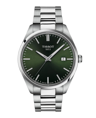 Tissot 40mm Stainless Steel PR100 Green Quartz Watch