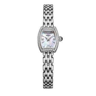 Rotary 16mm Stainless Steel Mother-of-Pearl Quartz Watch