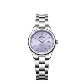 Rotary 32mm Oxford Stainless Steel Purple Quartz Watch