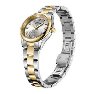 Rotary 28mm Two-Tone Oxford Diamond Quartz Watch