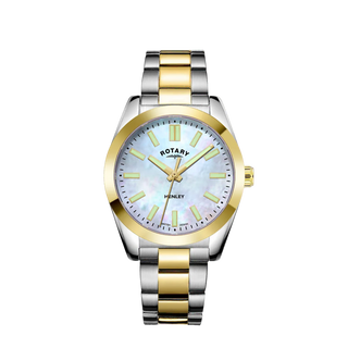 Rotary Watches Rotary 30mm Two Tone Mother-of-Pearl Henley Quartz Watch 3405067