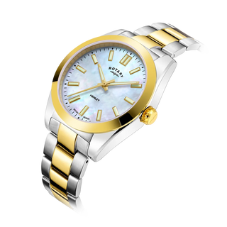 Rotary Watches Rotary 30mm Two Tone Mother-of-Pearl Henley Quartz Watch 3405067