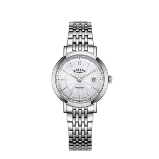 Rotary 27mm Stainless Steel White Windsor Quartz Watch