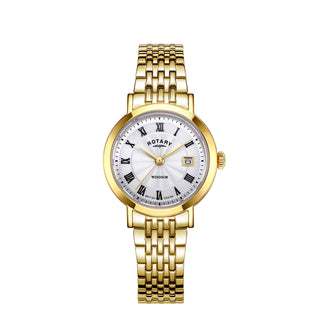 Rotary 27mm Yellow Gold Plated Windsor Quartz Watch