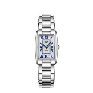 Rotary Cambridge Stainless Steel Mother-of-Pearl Quartz Watch