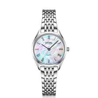 Rotary 27mm Stainless Steel Mother-of-Pearl Ultra Slim Quartz Watch