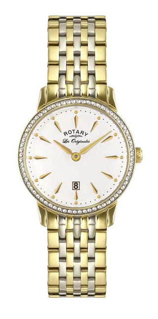 Rotary 27mm Two-Tone Les Originales White Quartz Watch