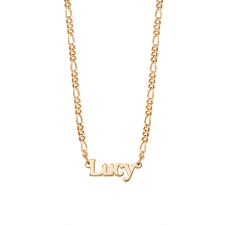 Daisy London Yellow Gold Plated Customisable Name Necklace