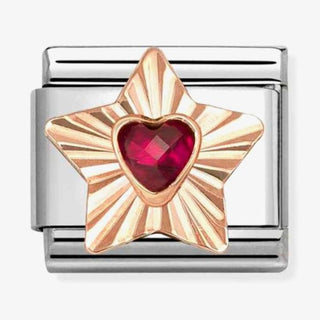 Nomination Stainless Steel and Rose Gold Composable Classic Star Charm