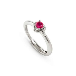 Allum & Sidaway Jewellery Nomination Sterling Silver CosmicLove Red Cubic Zirconia Ring 2510351