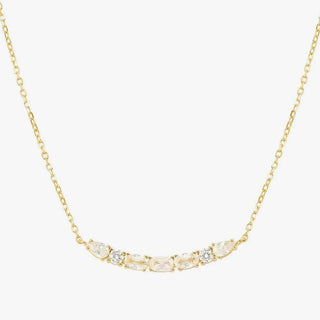 Nomination Yellow Gold Plated White Cubic Zirconia Aurora Necklace