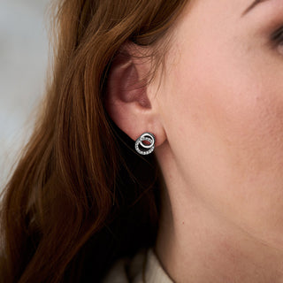 Olivia Burton Silver Classic Interlinked Stud Earrings