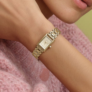 Olivia Burton Watches Olivia Burton 16mm Gold Plated Mini Grove Quartz Watch 3208037