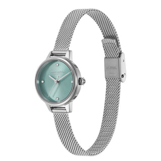 Olivia Burton 23mm Stainless Steel Mini Turquoise Quartz Watch