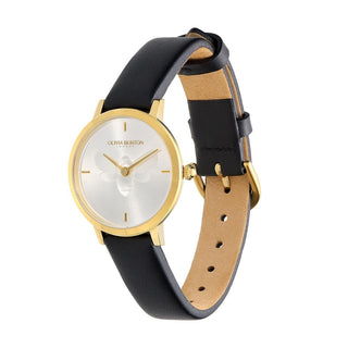 Olivia Burton 28mm Gold Plated Bee Quartz Watch 