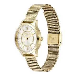 Olivia Burton 30mm Gold Plated Wonderlust Ivory Quartz Watch