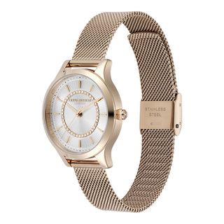 Olivia Burton 30mm Rose Gold Plated Wonderlust White Quartz Watch