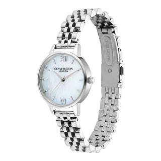 Olivia Burton 30mm Stainless Steel Classic Mother of Pearl Quartz Watch