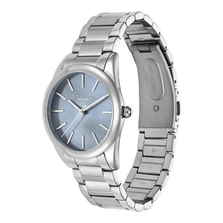 Olivia Burton 34mm Glowful Sky Blue & Stainless Steel Quartz Watch