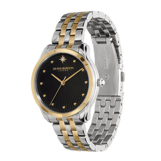 Olivia Burton 36mm Starlight Black & Two Tone Bracelet Quartz Watch