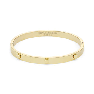 Olivia Burton Jewellery Olivia Burton Gold Plated Classic Mini Heart Bangle 3211078