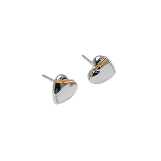 Olivia Burton Jewellery Olivia Burton Stainless Steel & Rose Gold Plated Knot Heart Stud Earrings 3213120