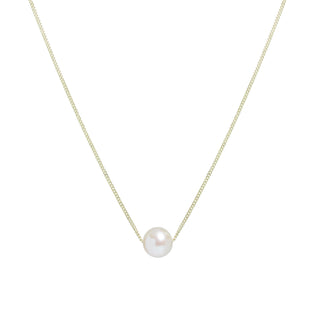 Fine Jewellery Jewellery 9ct Yellow Gold 7mm Cultured Pearl Sliding Necklace 1409899