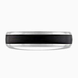 Palladium 5mm Black Ceramic Wedding Ring