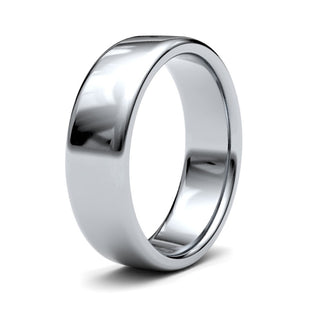 Fine Jewellery Jewellery Palladium 6mm Soft Court Medium Weight Wedding Ring 0650459