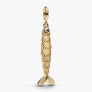 Pandora Jewellery Pandora Gold Plated Articulated Fish Dangle Charm 2933013