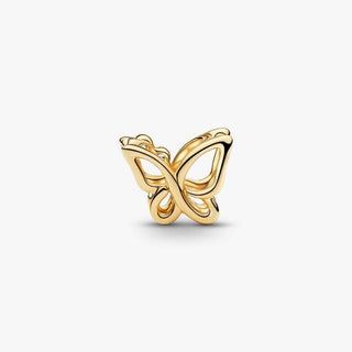Pandora Jewellery Pandora Gold Plated Butterfly Openwork Charm 2931513