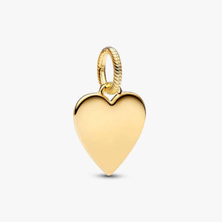 Pandora Jewellery Pandora Gold Plated Heart Tag Pendant 2901550