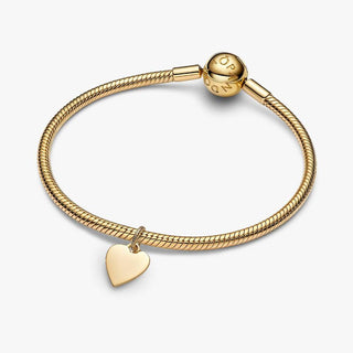 Pandora Jewellery Pandora Gold Plated Heart Tag Pendant 2901550
