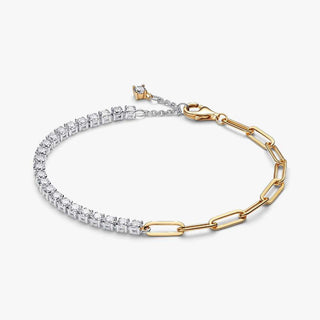 Pandora Gold Plated Links & Tennis Bracelet
